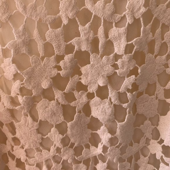 Club Monaco Cream Lace Nora Top - Picture 3 of 4